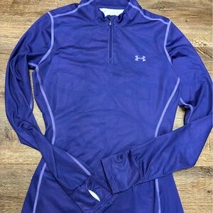 Under Armour Women's Purple Quarter-Zip Sweatshirt